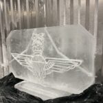 Parachute Regiment vodka luge at Merville Barracks in Colchester - paras ice luge