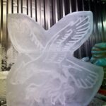 23 Parachute Engineer Regiment ice sculpture vodka luge in Colchester