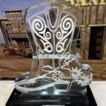 cowboy boot ice luge