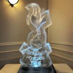 Tottenham Hotspur FC football themed ice sculpture luge