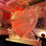 Heart Ice Sculpture Vodka Luge London