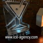 Martini Glass Vodka Ice Luge - Martini Glass Vodka Luge