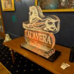 Talavera Sphinx ice sculpture vodka luge for 2nd Battalion Royal Anglian Regiment in Leicestershire