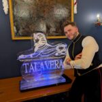 Talavera Sphinx ice sculpture vodka luge for 2nd Battalion Royal Anglian Regiment in Leicestershire