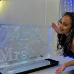 Mr & Mrs Ice Sculpture vodka luge in South London