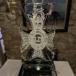 Light Dragoons vodka luge at Headlam Hall - Yorkshire ice luge