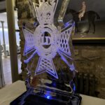 Light Dragoons vodka luge at Headlam Hall - Yorkshire ice luge