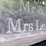 Mr & Mrs Ice Sculpture for wedding