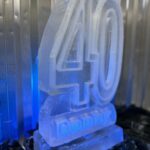 40th birthday vodka luge - 40 ice luge