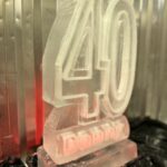 40th birthday vodka luge - 40 ice luge