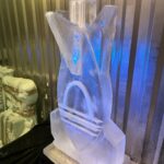 Bomb ice sculpture vodka luge for 33 Engineer Regiment