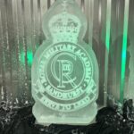 Royal Military Academy Sandhurst ice sculpture vodka luge