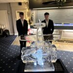 Grob Tutor plane vodka luge - ice luge for Royal Airforce