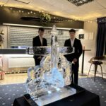 Grob Tutor plane vodka luge - ice luge in Liverpool