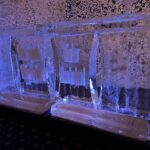 2 metre ice bar for mess party at Prince William of Gloucester Barracks Lincolnshire