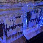 2 metre ice bar for mess party at Prince William of Gloucester Barracks Lincolnshire