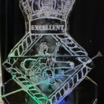 HMS Excellent Ice sculpture vodka luge in Portsmouth