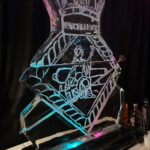 HMS Excellent Ice sculpture vodka luge in Portsmouth