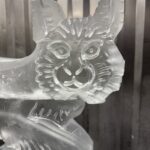 Lynx ice sculpture vodka luge for 39 Regiment Royal Signals in Bristol