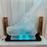 105mm light gun vodka luge for Royal Artillery in Yorkshire