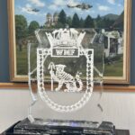 Wildcat Maritime Force ice sculpture ice luge at RNAS Yeovilton